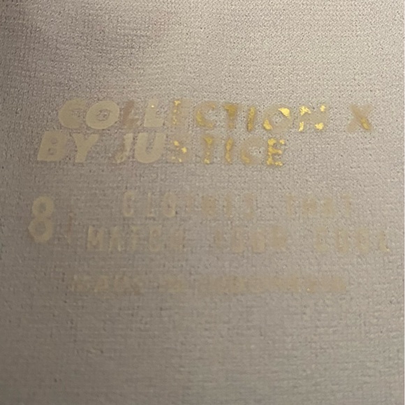 Justice By Collection Color Block Rhinestone Leotard - Picture 6 of 6